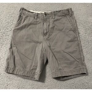 Polo Ralph Lauren Shorts Mens Size 31 Gray Chino‎ Golf Relaxed Fit Casual